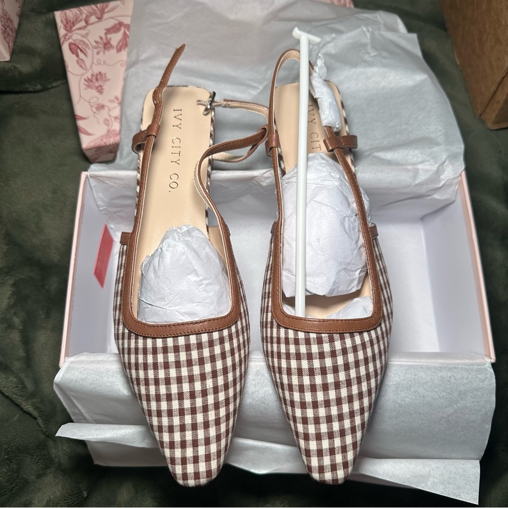 Ivy City Co Ingrid Slingback Flats - BNIB Brand new